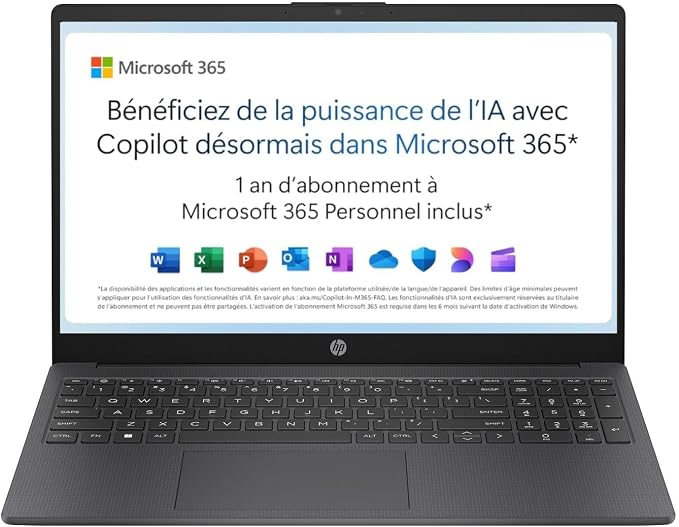 Ordinateur portable HP 15,6″ Full HD — Intel N100, 4 Go RAM, 128 Go, Windows 11