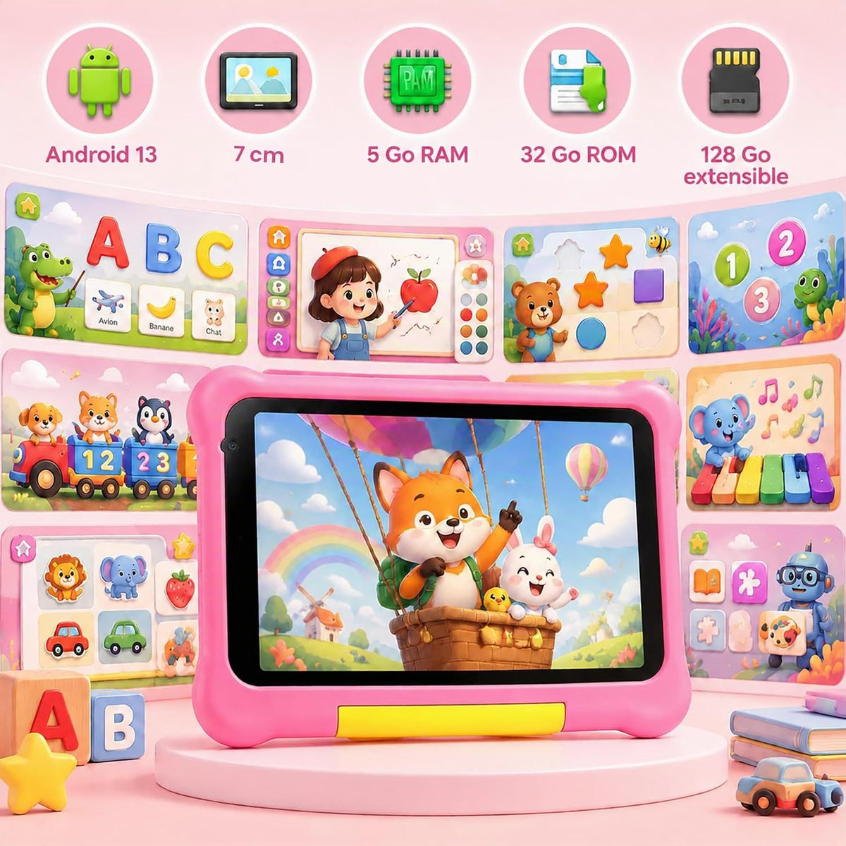 Tablette Enfant MUTSAY 7 pouces Wi-Fi