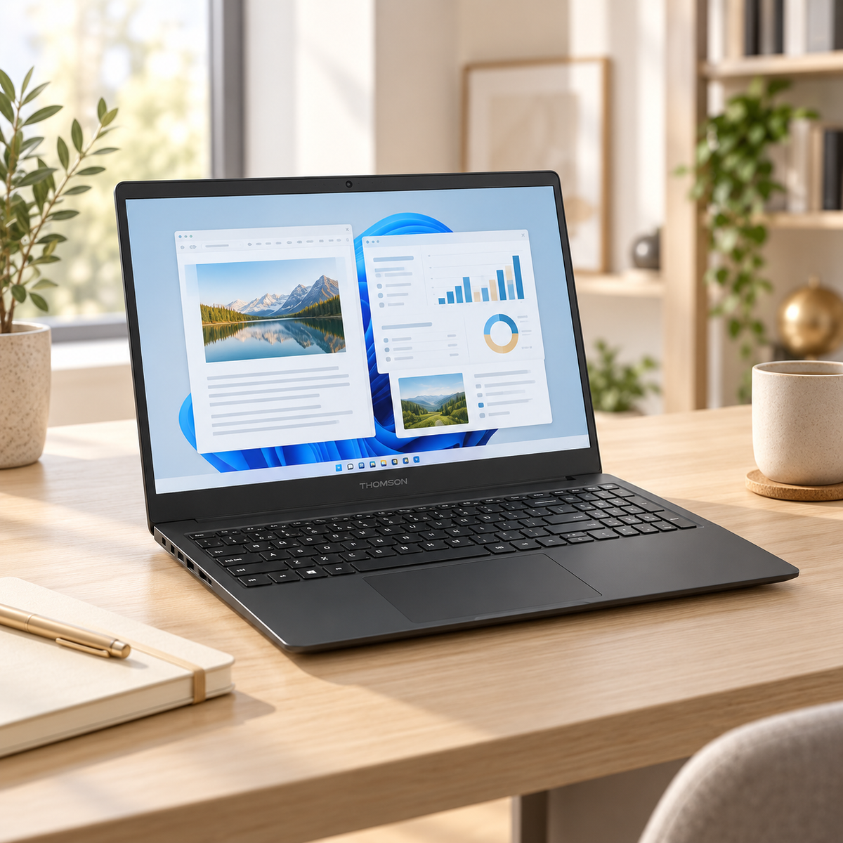 PC Portable THOMSON 15,6″ Full HD — Ryzen 5, 16 Go RAM, SSD 512 Go