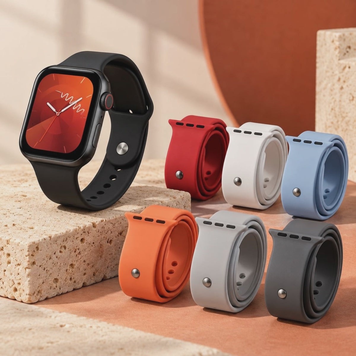 Montre connectée Ultra 7-in-1 — Coffret avec 7 bracelets